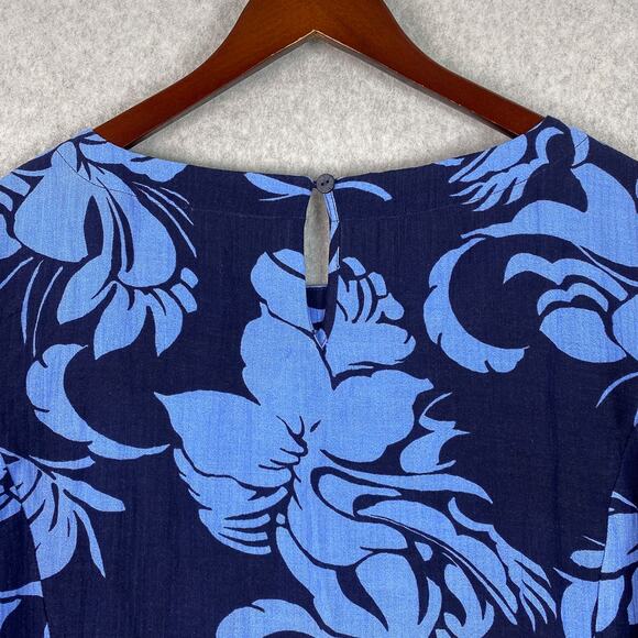 Soft Surroundings Into The Blues Oceo Gauze Tunic Size XL - Picture 7 of 10